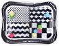 KIK Inflatable mat for toddlers 65 × 50 cm black and white - Play Mat