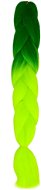 Soulima Kanekalonové copánky Ombre zelené neon - Costume Accessory