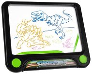 Kruzzel 16949 Drawing table with dinosaurs - Magnetic Drawing Board