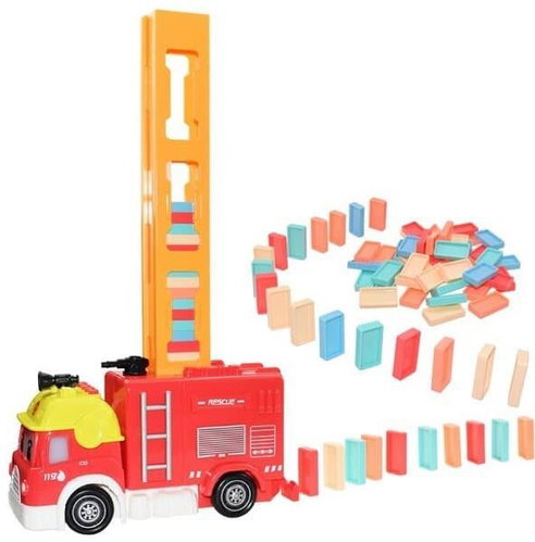 Bavytoy - Car dominoes firefighters 80 pcs - Toy Car - Main image