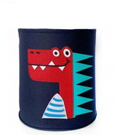 eCa Filcový koš na hračky dinosaurus modrý - Úložný box