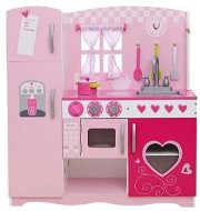 Classic World Růžová kuchyňka dřevěná - Play Kitchen