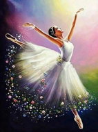 Pronett 2020 Diamond painting 5D - ballerina - Diamond Painting