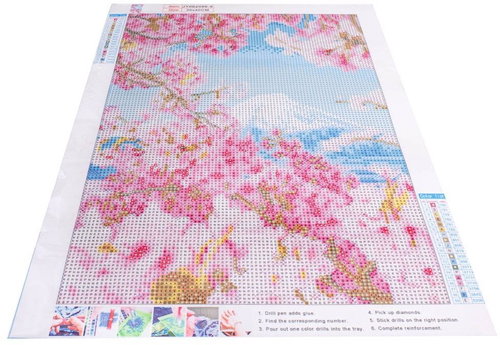 KIK KX5259 Diamond painting 5D - Cherry Blossom - Diamond Painting - Main image