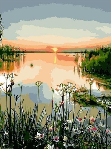 KIK - Lake - Painting by Numbers - Main image