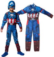 FunCo Kids Costume Muscular Captain America 122-134 L - Costume