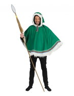 Funny Fashion Men's costume Eskimo poncho with hood - Costume