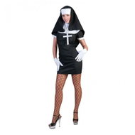 Funny Fashion Women's Nun Marie Costume 44-46 L - Costume