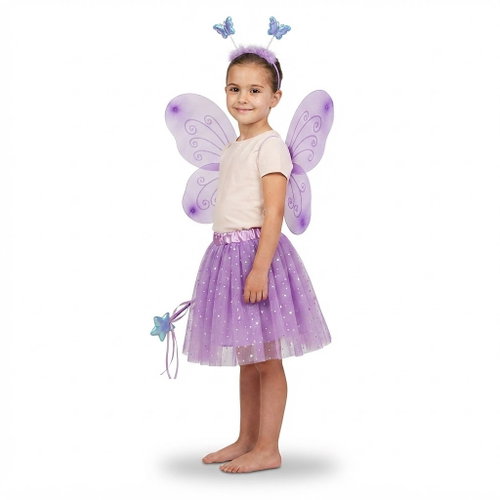 FunCo Children's Costume Purple Fairy 98-122 S/M - Costume - Main image