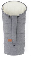 HappyBee Winter Mumi 3in1 fleece fleece melange graphite - Stroller Footmuff