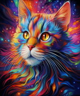 Gaira Diamantové malování Kočka D4922 - Diamond Painting