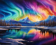 Gaira Diamantové malování Aurelia Borealis D4946 - Diamond Painting