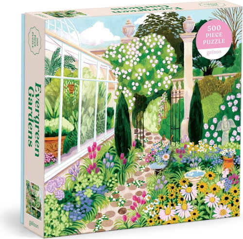 GALISON Square puzzle Evergreen Gardens 500 pieces - Jigsaw Puzzle - Main image
