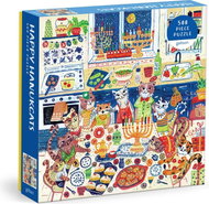 GALISON Square puzzle Happy Hanukcats 500 pieces - Jigsaw Puzzle