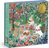 GALISON Metallic square puzzle Spring Tea Party 500 pieces - Jigsaw Puzzle