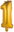 Numbers '1' gold , 35 cm