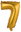 '7' gold, 35 cm