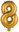 Numbers '8' gold, 35 cm