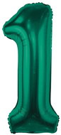GoDan Inflatable balloon NUMBER '1' bottle green, foil 85 cm - Balloons
