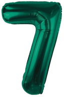 GoDan Inflatable balloon NUMBER '7' bottle green, foil 85 cm - Balloons