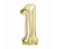 GoDan Inflatable balloon NUMBERS '1' champagne, foil 85 cm - Balloons