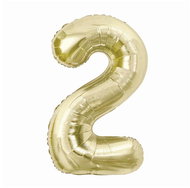 GoDan Inflatable balloon NUMBERS '2' champagne, foil 85 cm - Balloons