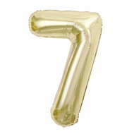 GoDan Nafukovací balónek ČÍSLICE '7' šampaň, fólie 85 cm - Balonky