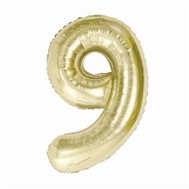 GoDan Inflatable balloon NUMBERS '9' champagne, foil 85 cm - Balloons