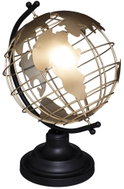 Atmosphera Drátěný, zlatý, černý podstavec, výška 28,5 cm - Globe