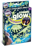 GlowStars Světélkující dekorace na zeď - Cosmic Dinosauři - Samolepicí dekorace