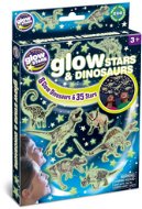 GlowStars Leuchtende Wanddekoration - Dinosaurier und Sterne - Selbstklebende Dekoration