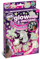 GlowStars Světélkující dekorace na zeď - Jednorožci a hvězdy - Samolepicí dekorace