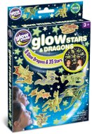 GlowStars Svetielkujúca dekorácia na stenu – Draci a hviezdy - Samolepiaca dekorácia