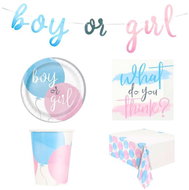 Godan Gender reveal party set, for 16 persons - Party Accessories