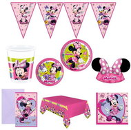 Godan children's birthday set, minnie mouse, for 10 persons - Party Accessories