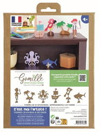 Gomille Pirates wooden play set - Paintable Figurine