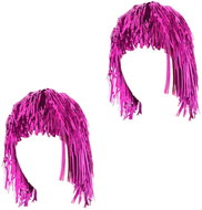 GODAN Pink foil wig, 2 pcs - Wig