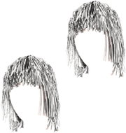 GODAN Silver foil wig, 2 pcs - Wig