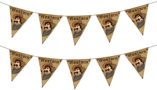 Funnyfashion Garland - western, 500 cm, 2 pcs - Garland - Main image