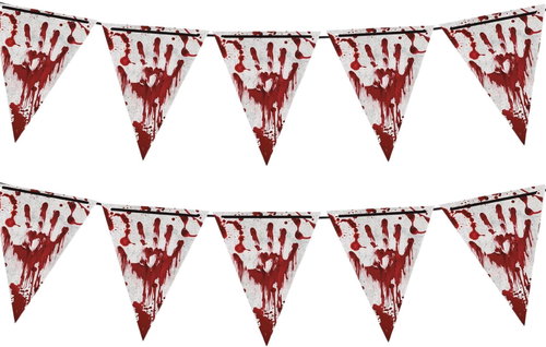 Guirca Garland - Halloween bloody prints, 600 cm, 2 pcs - Garland - Main image