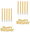 Birthday candle set - happy birthday - gold - 32 pcs - 7 cm