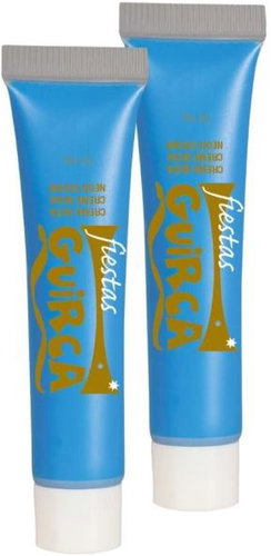 Guirca Make-Up Neon Blue In Tube - Halloween - 20 ml - Face Paint - Main image