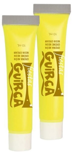Guirca Make-Up Neon Yellow In Tube - Halloween - 20 ml - Face Paint - Main image