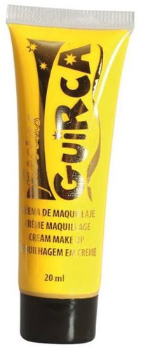 Guirca Yellow Make-Up In Tube - Halloween - 20 ml - Face Paint - Main image