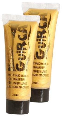 Guirca Golden Make-Up In Tube - Halloween - 40 ml - Face Paint - Main image