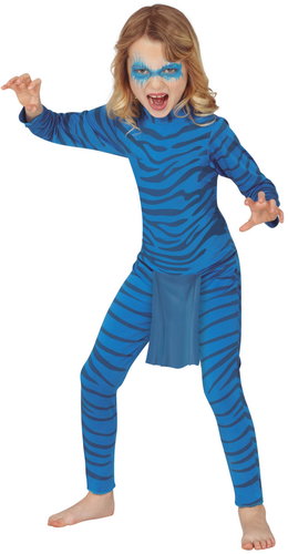 GUIRCA Children's costume Avatar blue cat 7 - 9 years - Costume - Main image