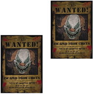 Poster looking for pennywise the clown - halloween, 30 × 40 cm, 2 pcs - Party Accessories