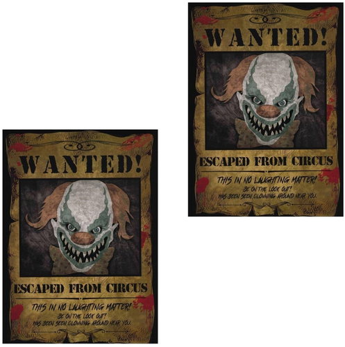 Poster looking for pennywise the clown - halloween, 30 × 40 cm, 2 pcs - Party Accessories - Main image