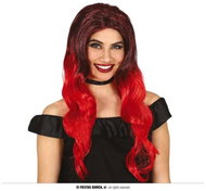 Guirca Wig, black - red, long - Wig
