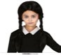Černá paruka s copánky - dětská - addamsova rodina - halloween - Wig